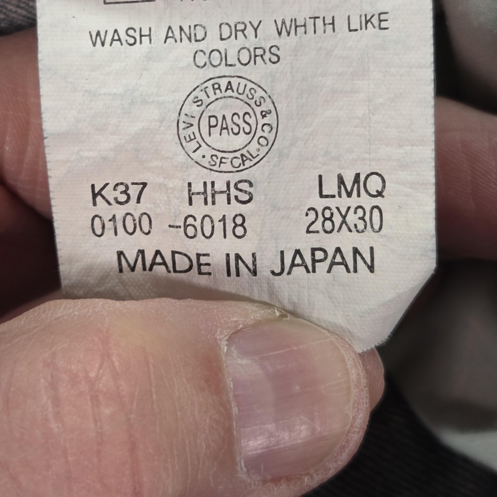 VTG Levis Engineered Jeans Mens Blue Med Wash Straight Japan Twisted Fits 27x26 - Picture 16 of 16